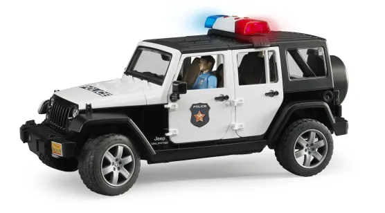 Radiowóz JEEP Wrangler Unlimited + Policjant