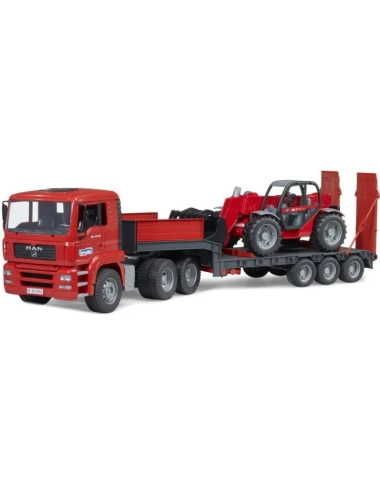 MAN TGA z naczepą i  Ładowarka Manitou
