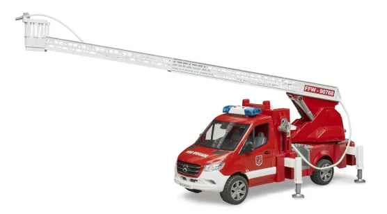 Wóz strażacki MERCEDES BENZ SPRITNER z drabiną + strażak