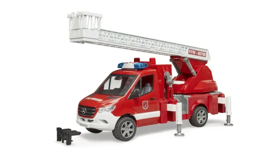 Wóz strażacki MERCEDES BENZ SPRITNER z drabiną + strażak