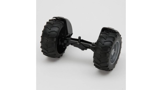 Case, Deutz, MF - Oś przednia z felgami srebrnymi