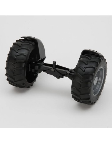 Case, Deutz, MF - Oś przednia z felgami srebrnymi