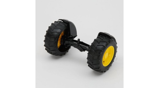 Bruder 02052- Oś przednia z felgami żółtymi