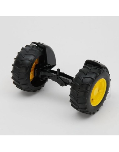 Bruder 02052- Oś przednia z felgami żółtymi