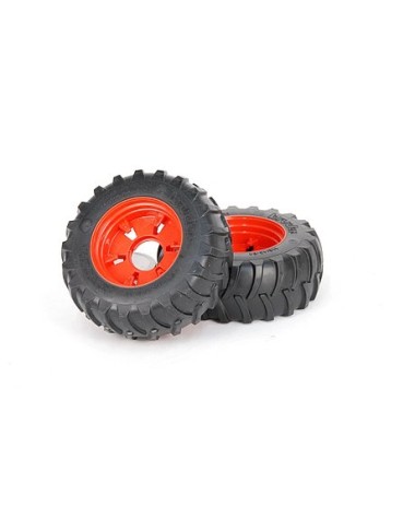 Koła czerwone 115x43mm 2szt Bruder 02134