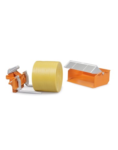 Skrzynia ładunkowa + widły, bela siana