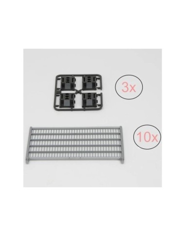 Bruder 62007 Barierki (10) + podstawy (12)