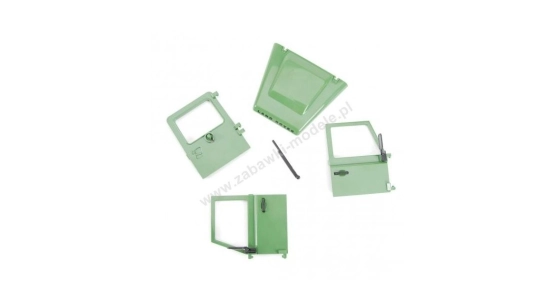 Bruder 02592. 02593 Land Rover - drzwi i maska silnika (zielone)