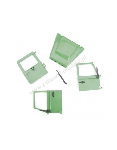 Bruder 02592. 02593 Land Rover - drzwi i maska silnika (zielone)