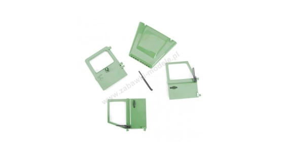 Bruder 02592. 02593 Land Rover - drzwi i maska silnika (zielone)