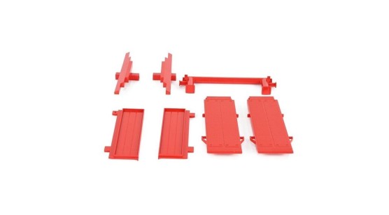 Bruder 02774 Czerwone lementy i burty naczepy