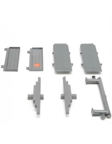 MB Actros z naczepą - Części srebrne