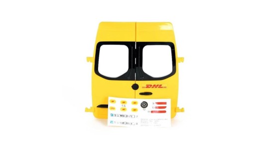 Bruder 02671 Tylne drzwi 2szt żółte plus naklejki