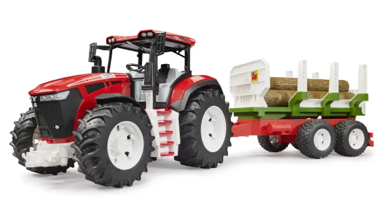 ROADMAX Traktor + przyczepa, 3 pnie drzew