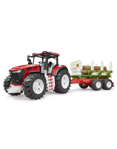 ROADMAX Traktor + przyczepa, 3 pnie drzew