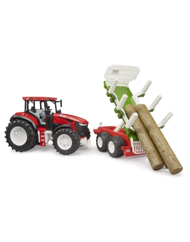 ROADMAX Traktor + przyczepa, 3 pnie drzew
