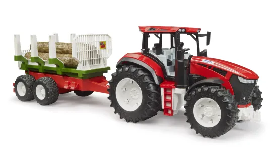 ROADMAX Traktor + przyczepa, 3 pnie drzew