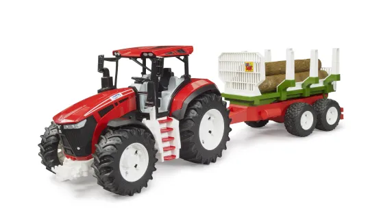 ROADMAX Traktor + przyczepa, 3 pnie drzew