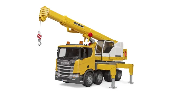 Ciężarówka Scania Super 560R z dźwigiem Liebherr