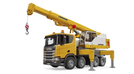 Ciężarówka Scania Super 560R z dźwigiem Liebherr