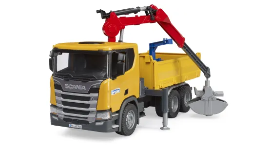 Ciężarówka Scania Super 560R z dźwigiem i 2 paletami