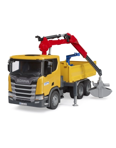 Ciężarówka Scania Super 560R z dźwigiem i 2 paletami