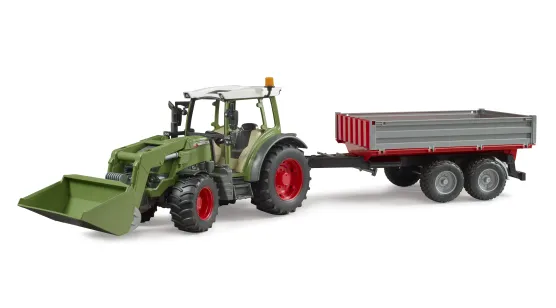 Fendt Vario 211 + ładowacz czołowy, przyczepa wywrotka