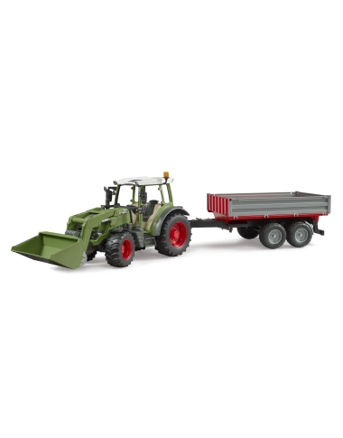 Fendt Vario 211 + ładowacz czołowy, przyczepa wywrotka
