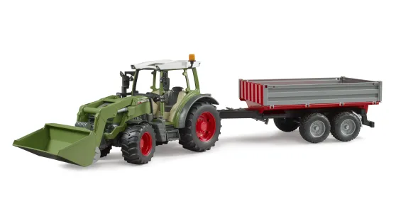 Fendt Vario 211 + ładowacz czołowy, przyczepa wywrotka