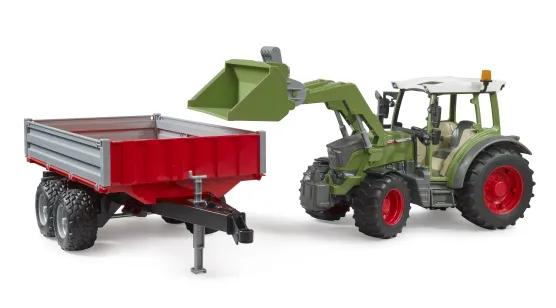 Fendt Vario 211 + ładowacz czołowy, przyczepa wywrotka