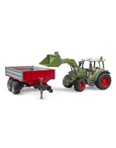 Fendt Vario 211 + ładowacz czołowy, przyczepa wywrotka