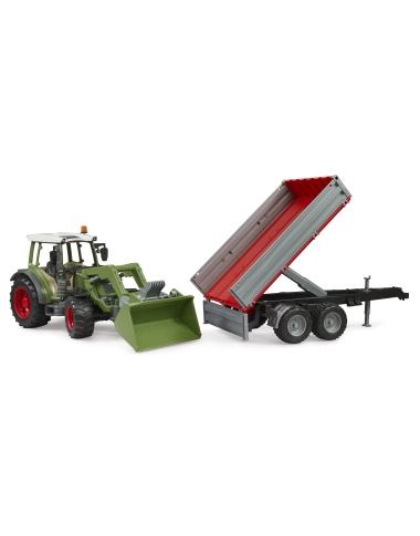 Fendt Vario 211 + ładowacz czołowy, przyczepa wywrotka