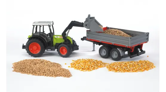 Claas Nectis + przyczepą wywrotka