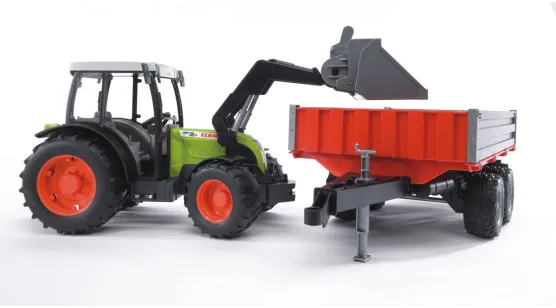 Claas Nectis + przyczepą wywrotka