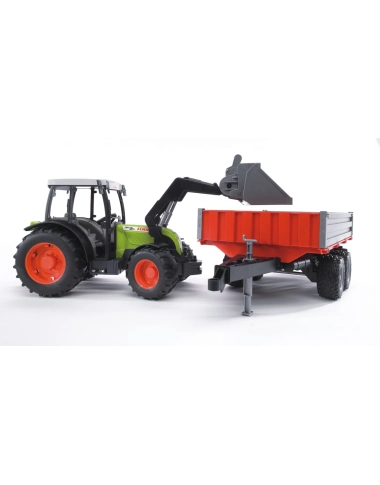 Claas Nectis + przyczepą wywrotka