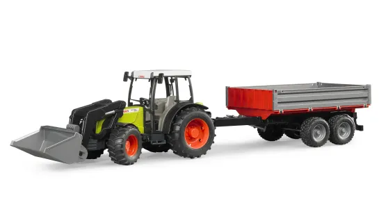 Claas Nectis + przyczepą wywrotka