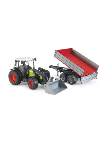 Claas Nectis + przyczepą wywrotka