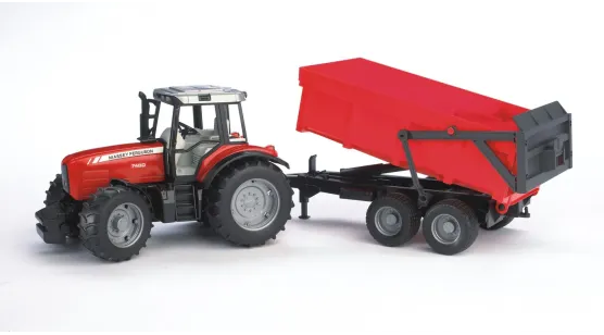 Massey Ferguson 7480 + przyczepa wywrotka