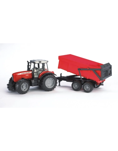 Massey Ferguson 7480 + przyczepa wywrotka