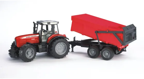 Massey Ferguson 7480 + przyczepa wywrotka