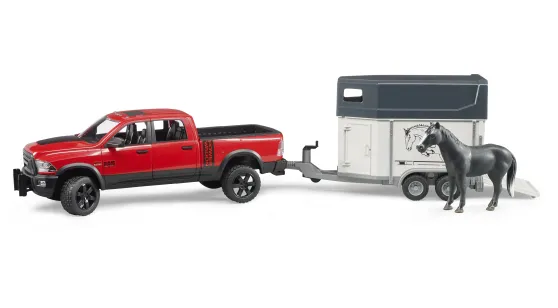 RAM 2500 POWER WAGON + Przyczepa Do Transportu Koni + Koń