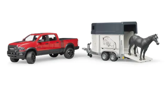 RAM 2500 POWER WAGON + Przyczepa Do Transportu Koni + Koń