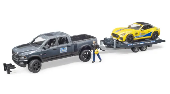 RAM Power Wagon + Przyczepa i Samochód Wyścigowy