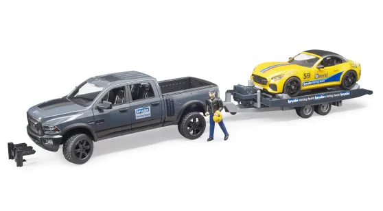 RAM Power Wagon + Przyczepa i Samochód Wyścigowy