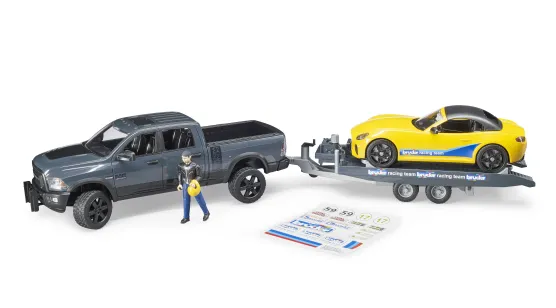 RAM Power Wagon + Przyczepa i Samochód Wyścigowy