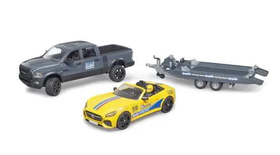 RAM Power Wagon + Przyczepa i Samochód Wyścigowy