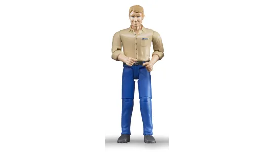 Mężczyzna w niebieskich jeansach